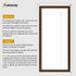 Thin Matt Panoramic Walnut Picture Frames With White Mount