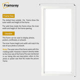 Thin Matt Panoramic White Picture Frame Poster Frames