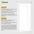 White Thin Matt Panoramic Photo Frames With White Mount