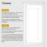 White Thin Matt Panoramic Photo Frames With White Mount