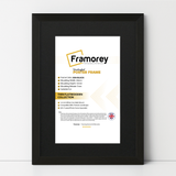 Flat Black Picture Photo Frame Wall Art Poster Frame With Black Mount