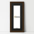 Panoramic Walnut Picture Frame With Black Mount Wall Decor Frame