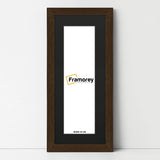 Panoramic Walnut Picture Frame With Black Mount Wall Decor Frame