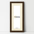 Panoramic Walnut Picture Frame With Ivory Mount Wall Decor Frame