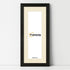 Panoramic Thin Ash Black Picture Frame With Ivory Mount