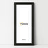 Panoramic Thin Ash Black Picture Frame With white Mount