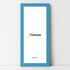 Blue Panoramic Photo Frames With White Mount Wall Decor Frame