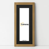 Panoramic Beech Picture Frame With Black Mount Wall Decor Frame