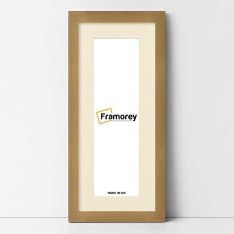 Panoramic Beech Picture Frame With Ivory Mount Wall Decor Frame