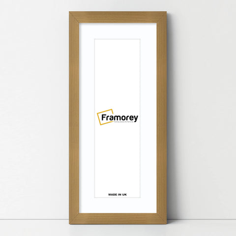 Panoramic Beech Picture Frame With White Mount