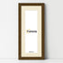 Panoramic Dark Oak Picture Frame With Ivory Mount Wall Decor Frame