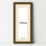 Panoramic Dark Oak Picture Frame With Ivory Mount Wall Decor Frame