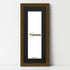 Panoramic Dark Oak Picture Frame With Black Mount Wall Decor Frame