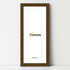 Panoramic Dark Oak Picture Frame With White Mount Wall Decor Frame