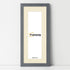 Panoramic Dark Grey Picture Frame With Ivory Mount Wall Decor Frame
