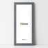 Panoramic Dark Grey Picture Frame With White Mount