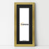 Panoramic Gold Picture Frame With Black Mount Wall Decor Frame