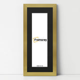 Panoramic Gold Picture Frame With Black Mount Wall Decor Frame