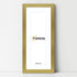 Panoramic Gold Picture Frame With White Mount Wall Decor Frame