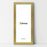 Panoramic Gold Picture Frame With White Mount Wall Decor Frame