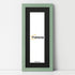 Panoramic Green Picture Frame With Black Mount Wall Decor Frame