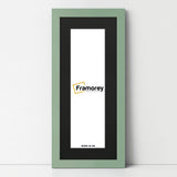 Panoramic Green Picture Frame With Black Mount Wall Decor Frame