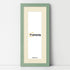 Panoramic Green Picture Frame With Ivory Mount Wall Decor Frame