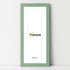 Panoramic Green Picture Frame With White Mount Wall Decor Frame
