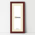 Panoramic Mahogany Picture Frame With Ivory Mount Wall Decor Frame