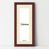 Panoramic Mahogany Picture Frame With Ivory Mount Wall Decor Frame