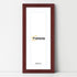 Panoramic Mahogany Picture Frame With White Mount Wall Decor Frame