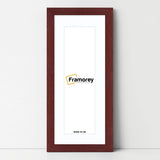 Panoramic Mahogany Picture Frame With White Mount Wall Decor Frame