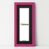 Panoramic Pink Picture Frame With Black Mount Wall Decor Frame