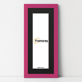 Panoramic Pink Picture Frame With Black Mount Wall Decor Frame