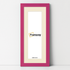 Panoramic Pink Picture Frame With Ivory Mount Wall Decor Frame