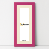 Panoramic Pink Picture Frame With Ivory Mount Wall Decor Frame