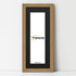 Panoramic Oak Picture Frame With Black Mount Wall Decor Frame