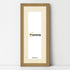 Panoramic Oak Picture Frame With Ivory Mount Wall Decor Frame