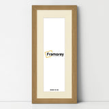Panoramic Oak Picture Frame With Ivory Mount Wall Decor Frame