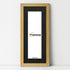 Panoramic Pine Picture Frame With Black Mount Wall Decor Frame