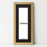 Panoramic Pine Picture Frame With Black Mount Wall Decor Frame