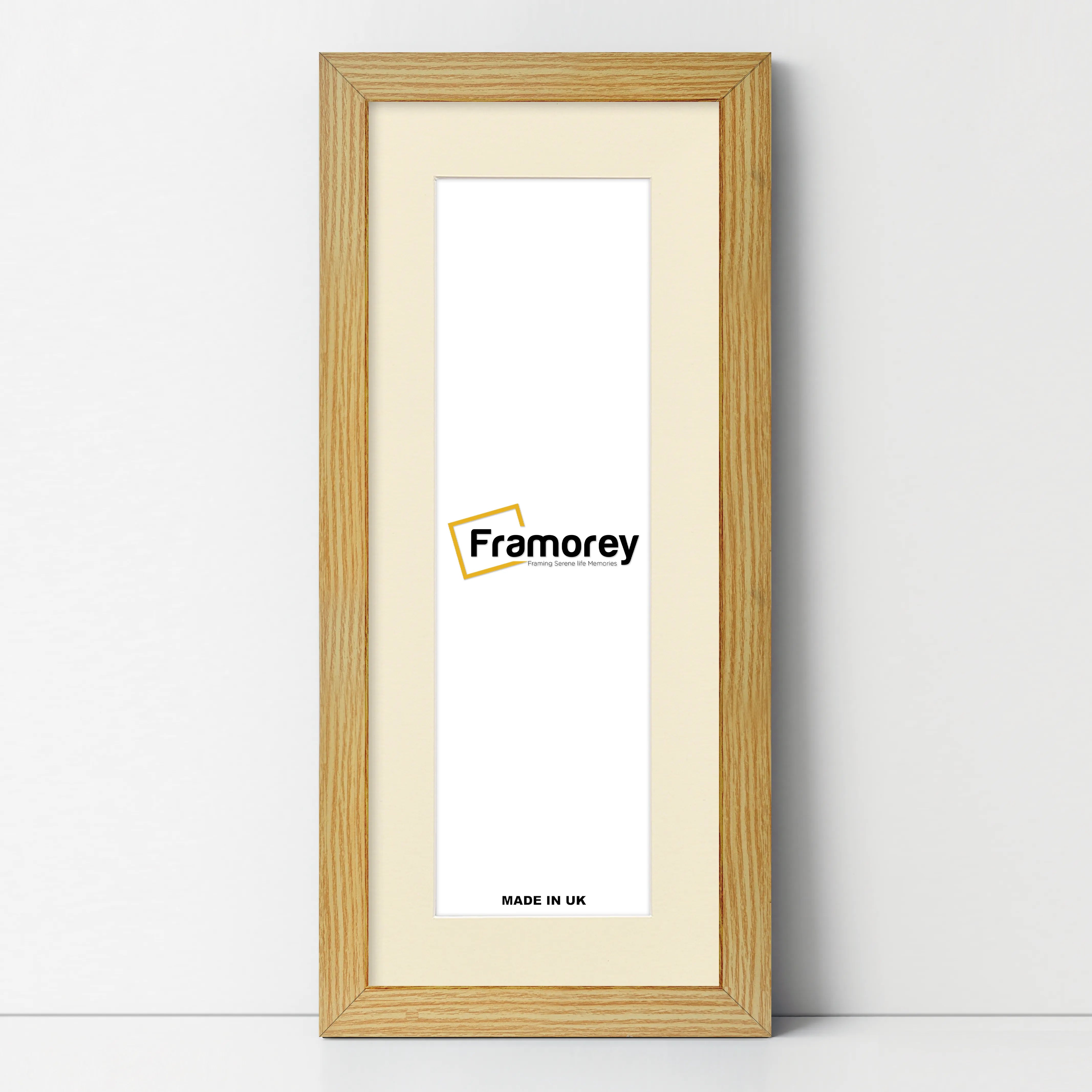 Panoramic Pine Picture Frame With Ivory Mount Wall Decor Frame