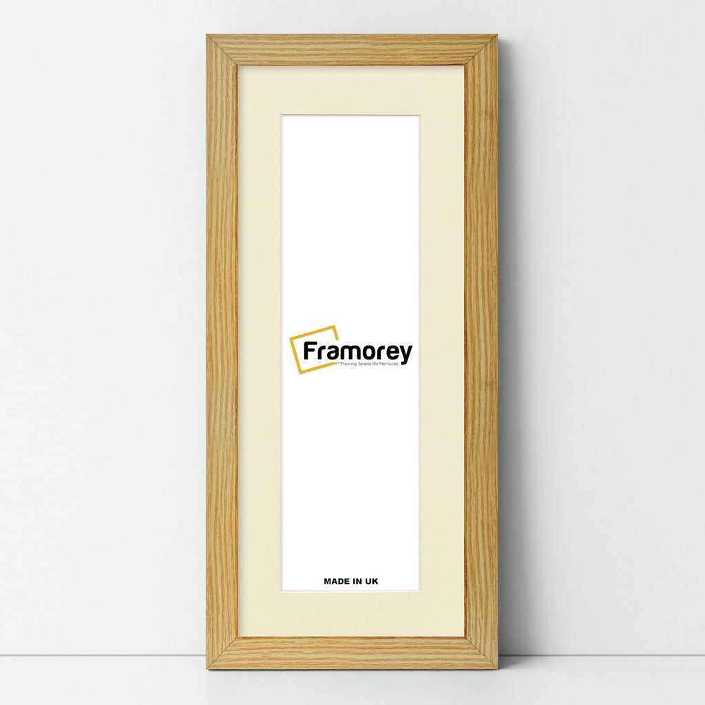 Panoramic Pine Picture Frame With Ivory Mount Wall Decor Frame