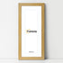 Panoramic Pine Picture Frame With White Mount Wall Decor Frame