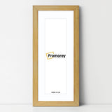 Panoramic Pine Picture Frame With White Mount Wall Decor Frame