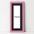 Panoramic Pink Picture Frame With Black Mount Wall Decor Frame