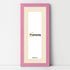 Panoramic Pink Picture Frame With Ivory Mount Wall Decor Frame
