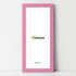 Panoramic Pink Picture Frame With White Mount Wall Decor Frame