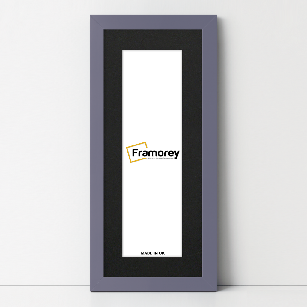 Panoramic Purple Picture Frame With Black Mount