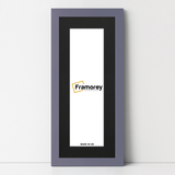 Panoramic Purple Picture Frame With Black Mount